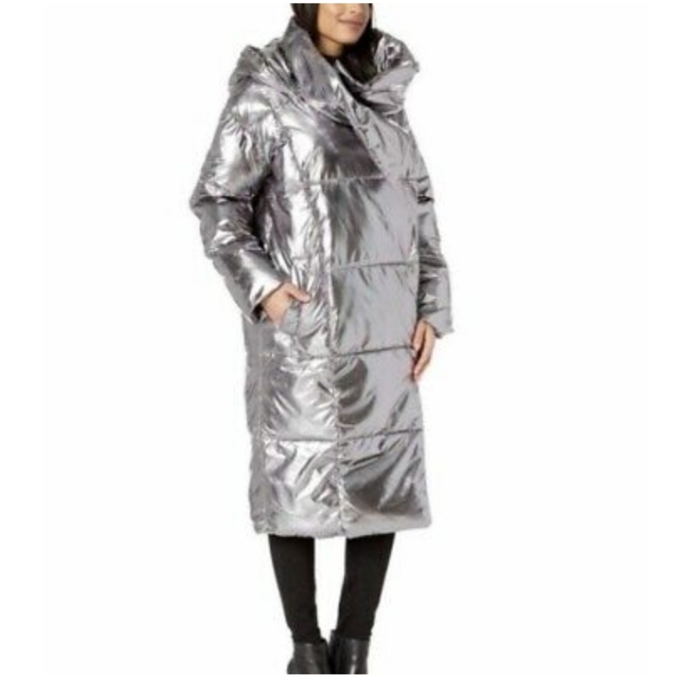 Silver UGG Catherina puffer jacket